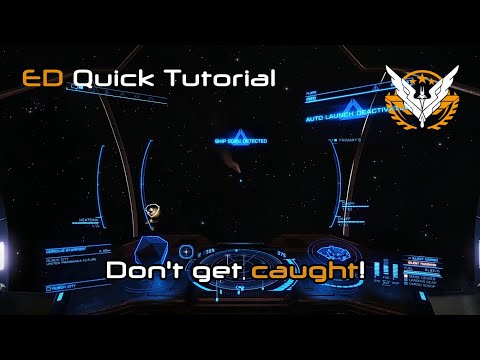Elite Dangerous | Quick Tutorial - Evade ship scans when transporting illegal goods/passengers