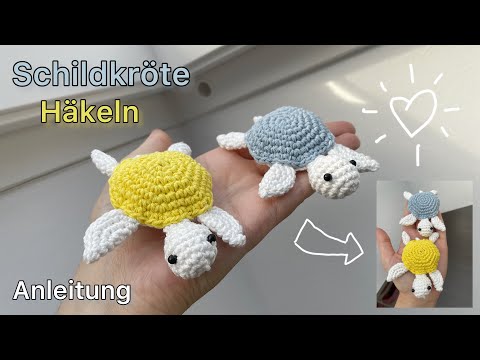 Amigurumi Schildkröte häkeln 🐢 Anleitung 💙💛 | Mary Crochet