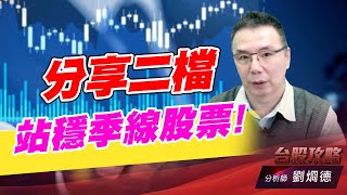 分享二檔站穩季線股票！｜台股攻略｜劉烱德 (圖)