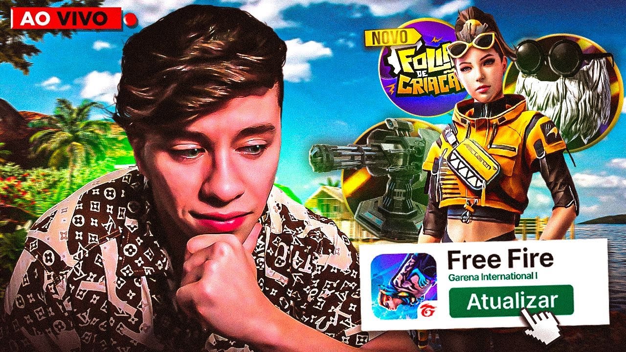 Free Fire e Aleatórios na resenha VEM 🎄 APELAPATO LIVE ON 💙 MEGA