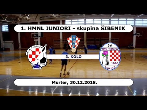 HMNL JUNIORI Šibenik: MURTER - CRNICA  4:11, 30.12.2018.