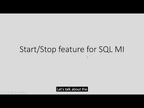 Start/stop for SQL MI: Save money by stopping inactive instances
