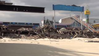 preview picture of video '2 25 13 Funtown Pier Damage Beach View'