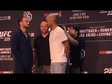 UFC 225: Whittaker vs Romero Media Day Staredowns