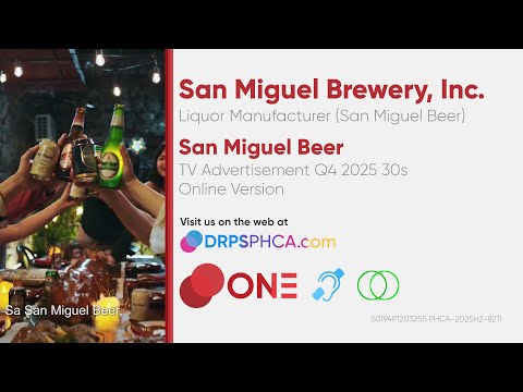 San Miguel Beer TV Ad Q4 2025 30s (Philippines, Online Version) [BCC/ST]