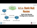 6.1.c. Routing - Static Null0 Routes Configuration Example