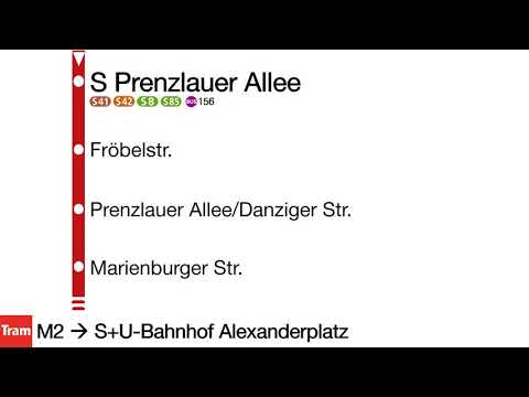BVG Tram M2 | Heinersdorf - S+U Alexanderplatz/Dircksenstr. | F8Z
