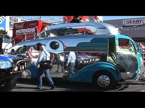 Decoliner Air Stream Camper & Interview with Builder Randy Grubb at SEMA from Eastwood