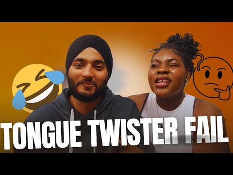 IMPOSSIBLE PUNJABI Tongue Twisters! Couple's Challenge| Just Tej N Tita