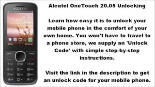 Unlock Alcatel 20.05 (2005A 2005G 2005X) - Network Key