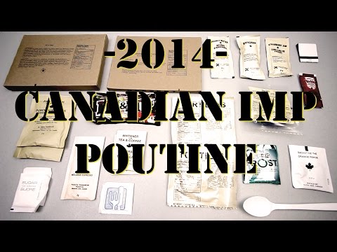 CANADIAN MILITARY POUTINE! MENU #13 (2014 IMP) - INDIVIDUAL MEAL PACK - HD 1080P