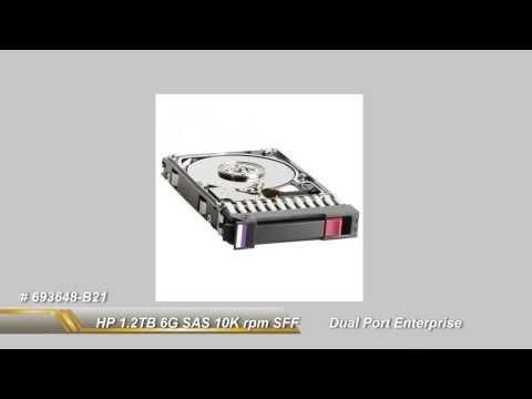 693648-B21 HP 1.2TB 6G SAS 10K rpm SFF (2.5-inch) Dual Port Enterprise Hard Drive