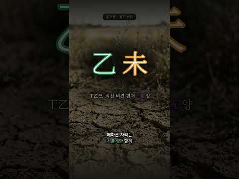 마른 흙에 뿌리를 거두는 풀 | 을미(乙未) 일주