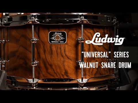 Ludwig LU6514WA Universal Walnut 6.5x14" Snare Drum image 4