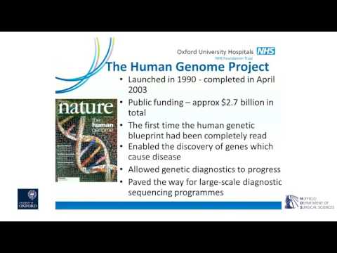 Oxford University surgical lectures: The 100,000 Genomes Project