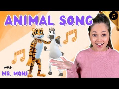 Dancing Like An Animal | Learn Animals | Animal Song For Kids | Ms. Moni