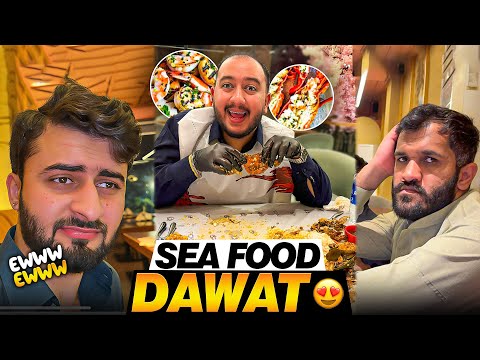 Making My Friends Eat Sea Food For The First Time 😋 Hilarious Reaction 😱