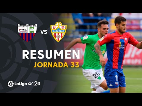 Resumen de Extremadura UD vs UD Almería (1-0)