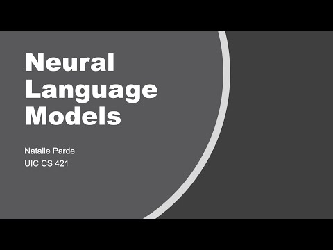 Neural Language Models