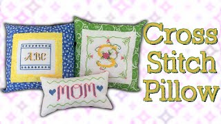 Beginners Cross Stitch Pillow | The Sewing Room Channel