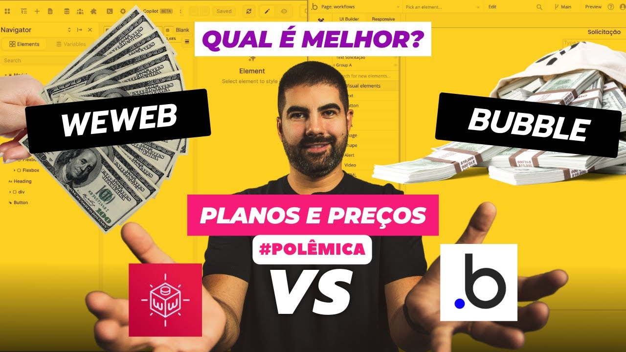 Bubble X WeWeb - Planos e Preços - Qual é melhor?