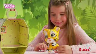 Žaislinis interaktyvus kačiukas 15 cm su sauskelnėmis | Pamper Petz | Simba