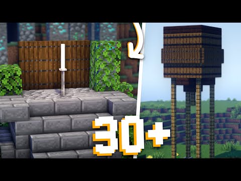 Minecraft: 30+ Simple Build Hacks and Ideas!