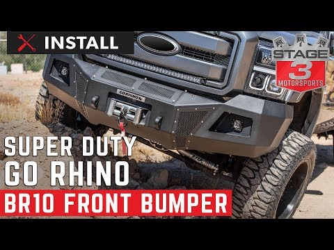 2011-2016 F250 & F350 Go Rhino BR10 Heavy-Duty Front Bumper Install