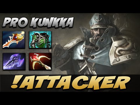 ATTACKER KUNKKA GOD - Dota 2 Pro Gameplay [Watch & Learn]