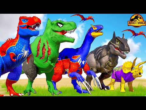 New Jurassic World Evolution 3 Dinosaurs: Megalodon, T-Rex Fighting Mosasaurus, Quetzalcoatlus