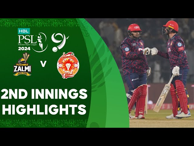 2nd Innings Highlights | Peshawar Zalmi vs Islamabad United | Match 13 | HBL PSL 9 | M1Z2U