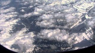 Aerial view of the Alps