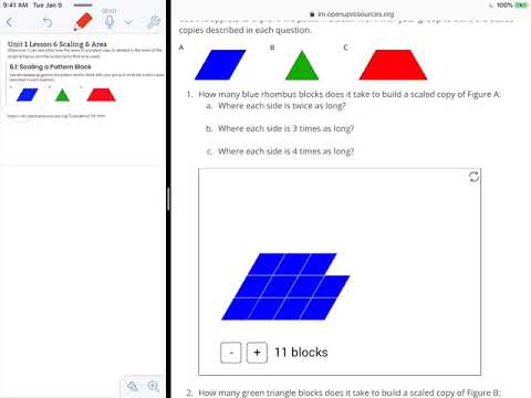 Illustrative Math 7th Grade Unit 1 Lesson 6 Scaling and Area