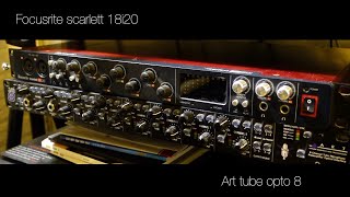 Video thumbnail for focusrite 18i20與Art tube opto 8 接駁及 ADAT 設定 （粵語）(稍後付上中文字幕）benji錄音拍片工作室 #1 by Benji錄音拍片工作室