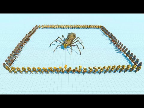 GIANT INVERTEBRATES vs 100x MUTANT GORILLAS - Animal Revolt Battle Simulator ARBS #68