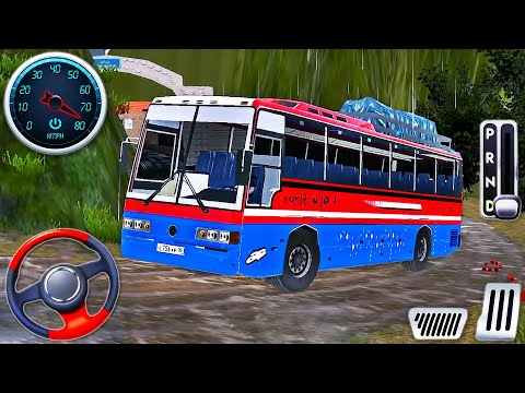 Offroad Coach Bus Driving 2025 - Real Uphill Bus Drive 3D Simulator - Android GamePlay