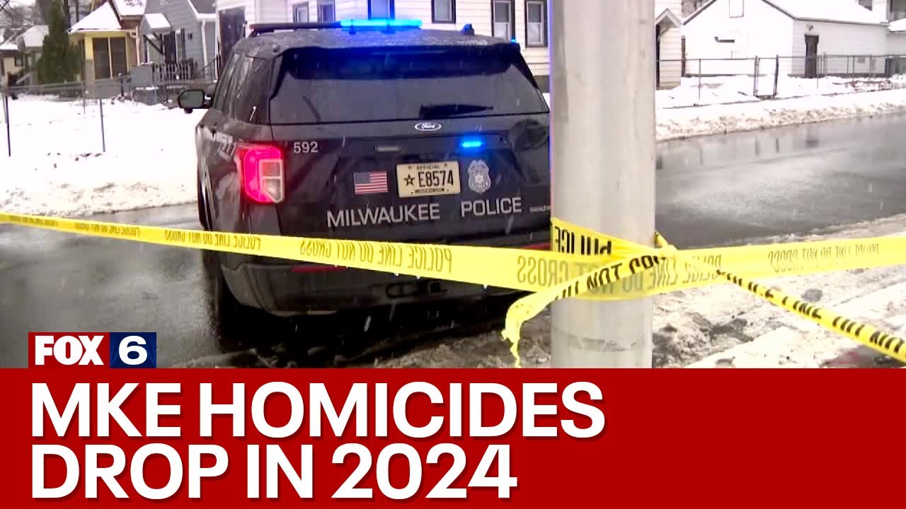 Milwaukee homicides down for 2nd straight year, police data shows | FOX6 News Milwaukee