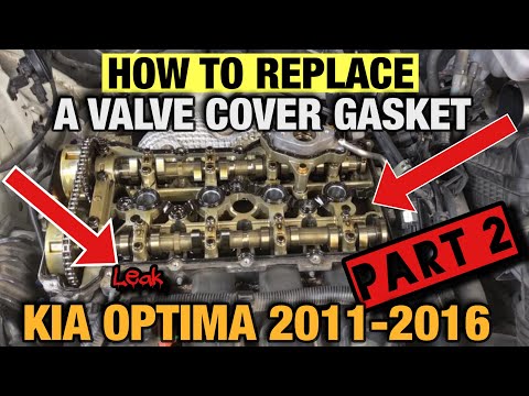 HOW TO REPLACE A VALVE COVER GASKET | KIA OPTIMA 2011 - 2015 | 2.4L GDI ENGINE | PART 2 | #kia