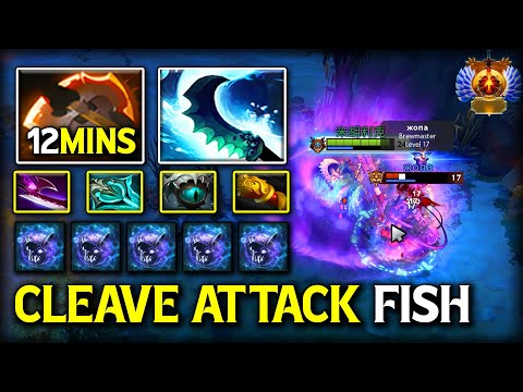 WTF CLEAVE ATTACK CARRY Slark 33Kills With 12Mins Battle Fury Item Truly Become Scariest AGI Stealer