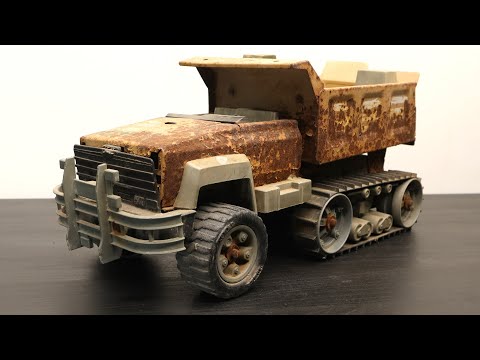 Tonka Steel Monsters Destroyer Half Track Vehicle Restoration