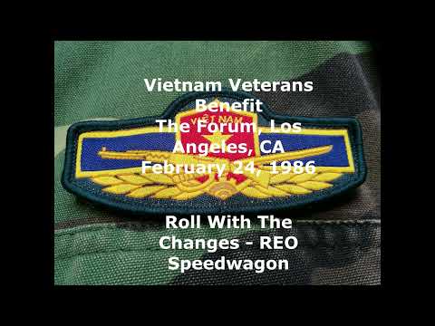 Thumbnail for REO Speedwagon Live February 24, 1986 - Vietnam Veterans BenefitThe Forum, Los Angeles, CA by Buffy Sainte-Marie, Herbie Hancock, Chris Hillman, Neil Young, Graham Nash, Ian Wilson, Brian Wilson, Buffalo Springfield, Country Joe McDonald, Richie Havens, Concert, Robby Krieger