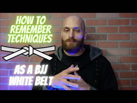 Can't Remember Techniques As A BJJ White Belt? Then Try This!