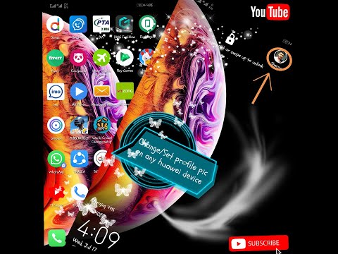 Set/ Change profile pic on huawei device lock screen Guest Mode