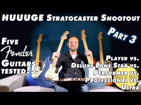 Stratocaster Shootout + Opinion [Pt.3]: Fender Player vs. Performer vs. Ultra vs. Professional vs...