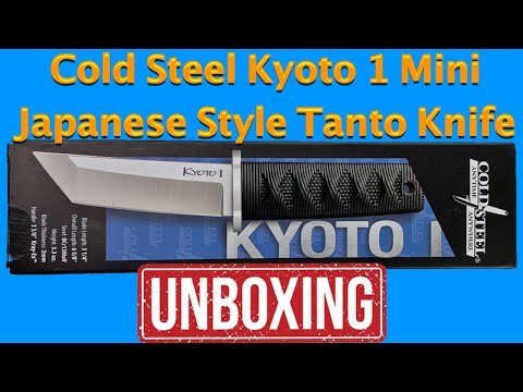 Cold Steel Kyoto 1 Mini Japanese Samurai Style Tanto Knife Unboxing