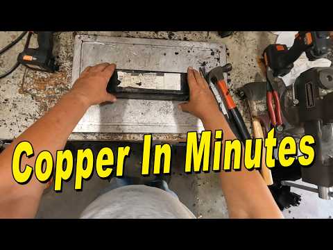 How to Scrap Lighting Ballasts for Copper! | Fastest Way Known to Man!