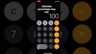 Calculate Percentage easy way #%#percentage #calculus#calculator #mobilecalcutorhacks