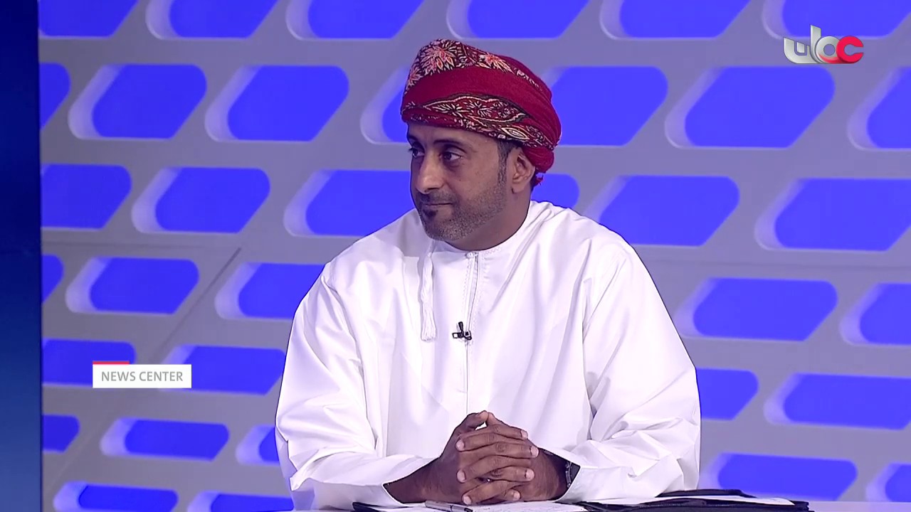 in a studio Doctor Mohammed bin Mane' Rajab speaking on the agreement signed with Space company