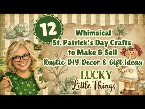 12 Whimsical ☘️ St. Patrick's Day Crafts to Make & Sell || Rustic DIY Decor & Gift Ideas