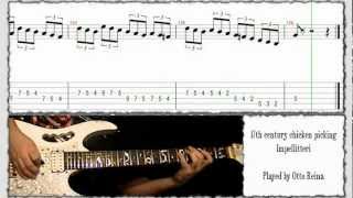 Impellitteri - 17th century chicken picking cover + lesson - Otto Reina (Cali - Colombia)